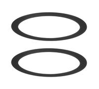 M METERXITY 2-Pack Goof Rings for 3 Inch Recessed Lights, 3" ID 3.8" OD Durable Steel Trim Ring Flush Mount Black Can Light Trim Ring Cover for Ceiling Can Downlights