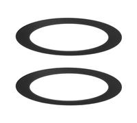 M METERXITY 2-Pack Goof Rings for 3 Inch Recessed Lights, 3" ID 4.1" OD Durable Steel Trim Ring Flush Mount Black Can Light Trim Ring Cover for Ceiling Can Downlights