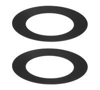M METERXITY 2-Pack Goof Rings for 3 Inch Recessed Lights, 3" ID 4.7" OD | Durable Steel Trim Ring Flush Mount Black Can Light Trim Ring Cover for Ceiling Can Downlights
