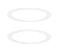 M METERXITY 2-Pack Goof Rings for 4 Inch Recessed Lights, 4.1" ID 5.3" OD Durable Steel Trim Ring Flush Mount White Can Light Trim Ring Cover for Ceiling Can Downlights