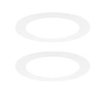 M METERXITY 2-Pack Goof Rings for 6 Inch Recessed Lights, 6.3" ID 8.7" OD Durable Plastic Trim Ring Flush Mount White Can Light Trim Ring Cover for Ceiling Can Downlights
