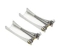 M METERXITY 2 Pack Hook Safety Latch Kit - Clevis Slip Hook Receiver Hitch Replacement Apply to Towing Lifting Hook Trailer/Crane (2.5" Long, Silver)