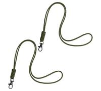 M METERXITY 2-Pack Lanyards for ID Badges, Army Green Adjustable Keychain Long Key Neck Lanyard Strap with Lobster Clasp for Man/Woman/Girls/Teacher, ID Holder Folder