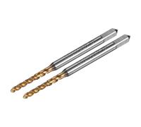 M METERXITY 2-Pack M2x0.4mm Metric Spiral Flute Thread Tap, HSS Titanium Coated Right Hand Threading Tap Screw for Drilling/Milling Machines/CNC Machine Tools, Tapping Tool