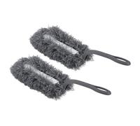 M METERXITY 2 Pack Microfiber Duster - Washable Reusable Feather Duster, Apply to Furniture/Office/Display Box (Gray)