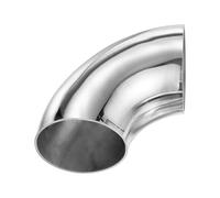 M METERXITY 2-Pack OD 2 Inch 90 Degree Mandrel Bend Elbow, Thicken 1.5 mm 304 Stainless Steel Exhaust Elbow Pipe for Car Modified Exhaust System, Stair Handrail Bend, Height 79 mm