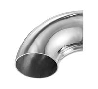 M METERXITY 2-Pack OD 3 Inch 90 Degree Mandrel Bend Elbow, Thicken 2 mm 304 Stainless Steel Exhaust Elbow Pipe for Car Modified Exhaust System, Stair Handrail Bend, Height 120 mm