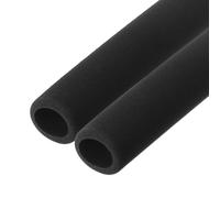 M METERXITY 2-Pack Pipe Insulation Foam Tube, 21mm ID 31mm OD 495mm Length, Soft Flexible Foam Tubing Pipe Foam Insulation for Handle Grip Support/Guitar Stand/Roof Racks [Black]