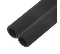 M METERXITY 2-Pack Pipe Insulation Foam Tube, 25mm 1" ID 35mm OD 195mm Length, Soft Flexible Foam Tubing Pipe Foam Insulation for Handle Grip Support/Guitar Stand/Roof Racks [Black]