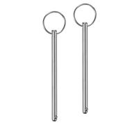 M METERXITY 2-Pack Quick Release Pins, 1/4" [6mm] Diameter, 3.39" [86mm] Usage Length Bimini Top Pin for Shipbuilding/Boat/Trailer, 3.94" [100mm] Total Length 304 Stainless Steel Hardware Pins