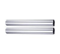 M METERXITY 2 Pack Relay Track Baton - Aluminum Alloy Tube Outdoor Running Contest Sticks Apply to Athletic/Sport/Games Tool (Silver)