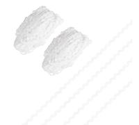 M METERXITY 2-Pack Rick Rack Trim, 28 Yard 5mm / 0.2 Inch Wave Bending Fringe Trimming Ribbon for Sewing/DIY Crafts/Clothes/Decoration, Polyester RIC Rac Trim [White]