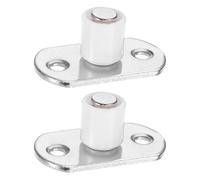 M METERXITY 2-Pack Roller Guide Sliding, 4mm/0.16" Dia Sliding Floor Guide, Door Cabinet Hardware, Drawer Slides Stopper for Closet Doors Rollers Hardware Accessories [White]