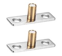 M METERXITY 2-Pack Roller Guide Sliding, 5.5mm/0.22" Dia Sliding Floor Guide, Door Cabinet Hardware, Drawer Slides Stopper for Closet Doors Rollers Hardware Accessories [Gold]