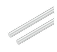 M METERXITY 2-Pack Round Aluminum Rod, 12mm (1/2") Dia 300mm (12") Length 6061 Aluminum Round Rod Solid Lathe Bar Stock Metal Sticks for DIY Crafts Making/Industrial/Construction/Model