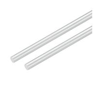 M METERXITY 2-Pack Round Aluminum Rod, 8mm (5/16") Dia 250mm (10") Length 6061 Aluminum Round Rod Solid Lathe Bar Stock Metal Sticks for DIY Crafts Making/Industrial/Construction/Model