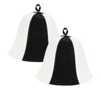 M METERXITY 2-Pack Sauna Hat for Women and Men, Felt Sauna Cap Vaporarium Soft Durable Comfortable Breathable for Spa/Steam Room/Bath House Accessories, Russian Banya Hat [White and Black]