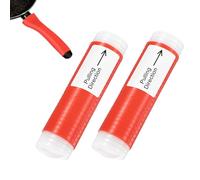 M METERXITY 2-Pack Silicone Pot Handle Covers, Heat-Resistant Cast Iron Handle Cover for Skillet/Frying Pan Cookware, Non-Slip Safe Hold Grip Protectors [Red, Small]