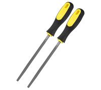 M METERXITY 2-Pack Square Metal File 6 Inch, High Carbon Steel File Diamond File Hand File W PVC Grip Handle for Wood/Metal/Ceramic/Glass/Stone/Jewelry/Tile/Model/DIY/Sharpening File