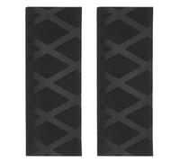 M METERXITY 2 Pack Table Tennis Racket Grip Tape - Paddle Grip, Soft Rubber, Apply to Ping Pong Gripping Handle (100 x 48mm, Black)