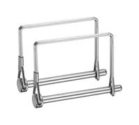 M METERXITY 2-Pack Trailer Coupler Pin, 0.24" Diameter 2.75" Long Stainless Steel Square Lock Wire Hitch Pins for Farm Trailers/Lawn Mowers/Garden, Coupler PTO Shaft