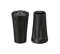 M METERXITY 2 Pack Trekking Pole Tips - Hiking Poles Tips Replacement Walking Sticks Protectors Accessories for Hiking Walking Camping (10.5mm, Black)