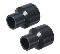 M METERXITY 2-Pack UPVC Reducer Pipe Fitting, 1-1/4"x3/4" Reducing Coupling Connector Schedule 80 PVC Straight Pipe Coupling Connector for Water Line [Grey]