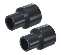 M METERXITY 2-Pack UPVC Reducer Pipe Fitting, 1" x1/2" Reducing Coupling Connector Schedule 80 PVC Straight Pipe Coupling Connector for Water Line [Grey]