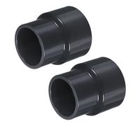 M METERXITY 2-Pack UPVC Reducer Pipe Fitting, 2-1/2"x2 Reducing Coupling Connector Schedule 80 PVC Straight Pipe Coupling Connector for Water Line [Grey]