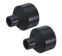 M METERXITY 2-Pack UPVC Reducer Pipe Fitting, DN40x15 Reducing Coupling Connector PVC Straight Pipe Coupling Connector for Water Line [Grey]