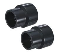 M METERXITY 2-Pack UPVC Reducer Pipe Fitting, DN40x32 Reducing Coupling Connector PVC Straight Pipe Coupling Connector for Water Line [Grey]