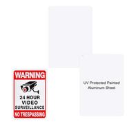 M METERXITY 2-Pack White Blank Metal Signs 10x14 Inch Painted Aluminum Sheet Reflective UV Protected Blank Custom Sign for Crafts/Yard/Garden/Outdoors/Indoor Thick 0.02 Inch