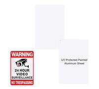 M METERXITY 2-Pack White Blank Metal Signs 12x18 Inch Painted Aluminum Sheet Reflective UV Protected Blank Custom Sign for Crafts/Yard/Garden/Outdoors/Indoor Thick 0.03 Inch