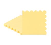 M METERXITY 20-Pack 2-ply Paper Scalloped Cocktail Napkins Disposable, Folded 5 x 5 Inches Dessert Napkins for Kitchen/Dining Room/Wedding/Birthday/Any Theme Party [Yellow]