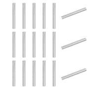 M METERXITY 20-Pack 3 x 28 mm Dowel Pin, 316 Stainless Steel Support Pin Fastener Elements for Metal Devices/Wooden Projects, Cylindrical Shelf Support Pin [Silver Tone]