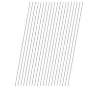 M METERXITY 20-Pack 304 Stainless Steel Solid Round Rod, 1.5x200mm Metal Solid Shaft Rods for DIY Craft/Model Car/Helicopter Airplane/Metal Working, Lathe Bar Smooth Stock [0.06x7.87IN]