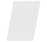 M METERXITY 20-Pack 304 Stainless Steel Solid Round Rod, 2.5x250mm Metal Solid Shaft Rods for DIY Craft/Model Car/Helicopter Airplane/Metal Working, Lathe Bar Smooth Stock [0.1x9.84IN]