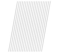 M METERXITY 20-Pack 304 Stainless Steel Solid Round Rod, 2.5x300mm Metal Solid Shaft Rods for DIY Craft/Model Car/Helicopter Airplane/Metal Working, Lathe Bar Smooth Stock [0.1x11.81IN]
