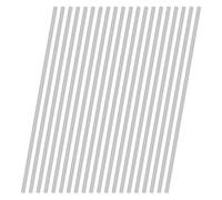 M METERXITY 20-Pack 304 Stainless Steel Solid Round Rod, 2x100mm Metal Solid Shaft Rods for DIY Craft/Model Car/Helicopter Airplane/Metal Working, Lathe Bar Smooth Stock [0.08x3.93IN]