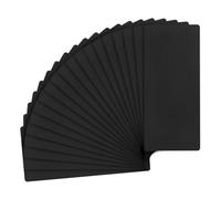 M METERXITY 20-Pack Anodized Aluminium Laser Engraved Mount Metal Plate 2x1x0.03 Inch Engraver Blank Anodized Aluminum Sheets for DIY Laser Printing/Home/Office[Black]