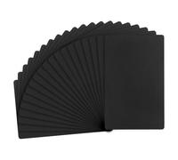 M METERXITY 20-Pack Anodized Aluminium Laser Engraved Mount Metal Plate 3x2x0.03 Inch Engraver Blank Anodized Aluminum Sheets for DIY Laser Printing/Home/Office[Black]