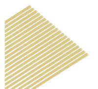 M METERXITY 20-Pack Brass Rod, 0.8mmx300mm H65 Solid Brass Round Rods for Knife Handle Pins Material Knife Making Supplies/Shaft Pins Crafts/Model DIY, Lathe Rivet Dowel Stock Tube
