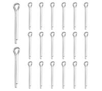 M METERXITY 20-Pack Cotter Pins, M4x30 Stainless Steel Spring Fasteners Hitch Pin for Trailer Locking/Clamps/Lawn Mowers/Trucks/Engine Repair, R Clips [Silver]