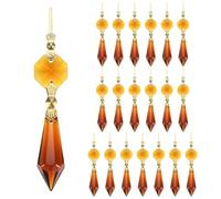 M METERXITY 20-Pack Crystals 75mm Glass Replacement Chandelier Drops