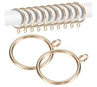 M METERXITY 20-Pack Curtain Ring, 1.5" ID Fits Up to 1/2 inch Curtain Rod