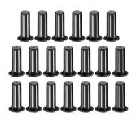 M METERXITY 20-Pack Drip Irrigation End Plugs, 1/2 Inch Push-to-Fit Quick Connect End Cap Fittings for Pipe Tubing/Garden Lawn Drip Irrigation System, Tubing Plug Accessories [Black]