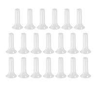 M METERXITY 20-Pack Drip Irrigation End Plugs, 1/4 Inch Push-to-Fit Quick Connect End Cap Fittings for Pipe Tubing/Garden Lawn Drip Irrigation System, Tubing Plug Accessories [White]