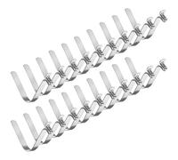 M METERXITY 20-Pack Kayak Paddle Snap 6mmx45mm Single Pin V Shaped Spring Steel Tent Pole Clips Locking Clips for Camping/Kayak Paddle/Tent Pole Push Button Spring Snap Clips