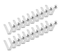 M METERXITY 20-Pack Kayak Paddle Snap 8mmx50mm Single Pin V Shaped Spring Steel Tent Pole Clips Locking Clips for Camping/Kayak Paddle/Tent Pole Push Button Spring Snap Clips