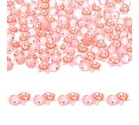 M METERXITY 20-Pack Luminous Mini Resin Turtles, 0.91" Glow in the Dark Tiny Sea Turtle for Fairy Garden/Micro Landscaping/Dollhouse, Cute Miniature Ocean Animal Figurine to Hide [Orange]